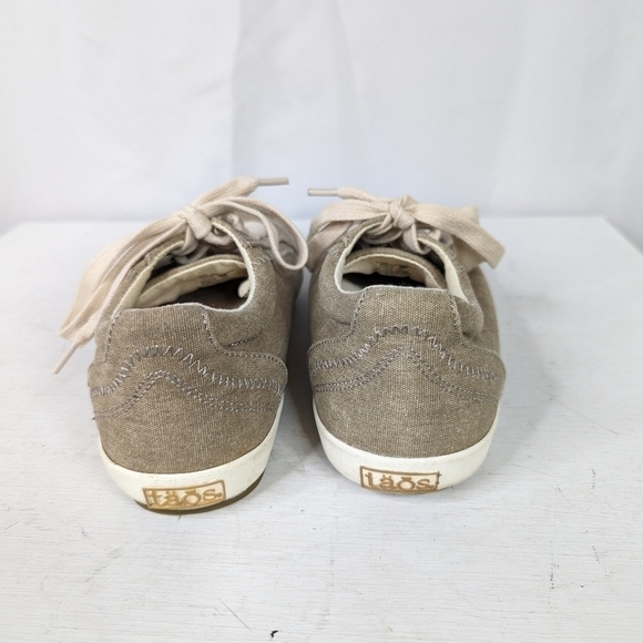 Taos Footwear Star Tan Beige Canvas Sneakers - Picture 5 of 8